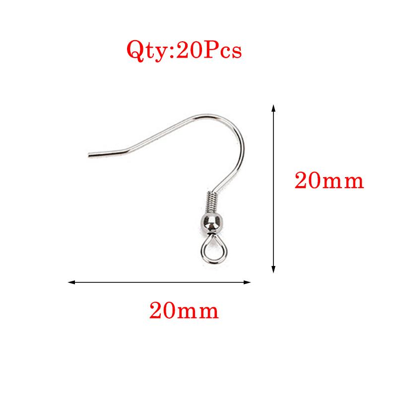 Stainless Steel Earrings Hook For Jewelry Making Hypoallergenic Women Dangle Cross Earring Clasps Fittings Diy Finding