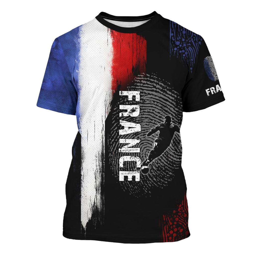 Unisex Retro Soccer Fan Jersey Lightweight Breathable Short Sleeve Football Shirt with National Emblem and Diagonal Stripe Design for Outdoor Sports
