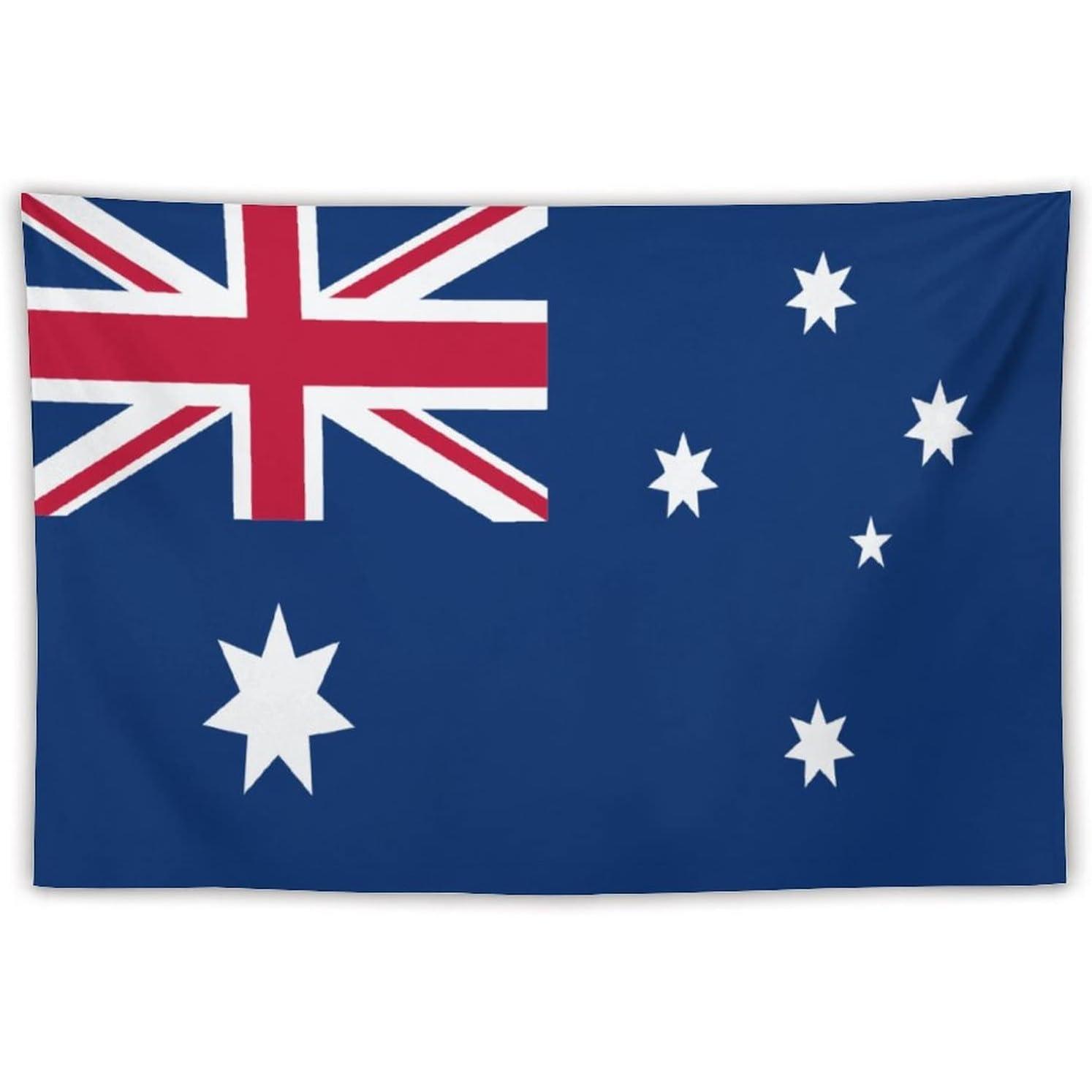 Tapestry to calculate the Australian flag on the wall of the house 75x100