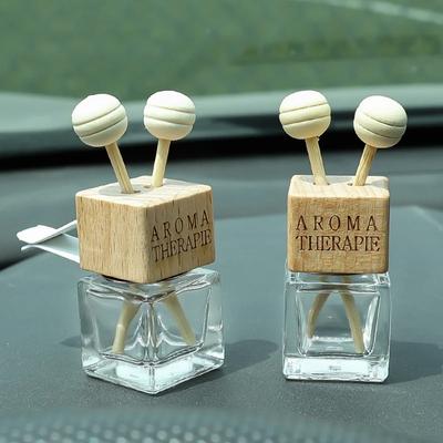 Car Air Freshener Bottle Air Vent Outlet Decoration Perfume Clip Empty Glass Bottle Perfume Diffuser Aromatherapy Decor