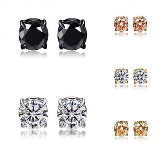 Zircon Magnetic Ear Clips Non Piercing Earrings for Women Men Fashion Jewelry