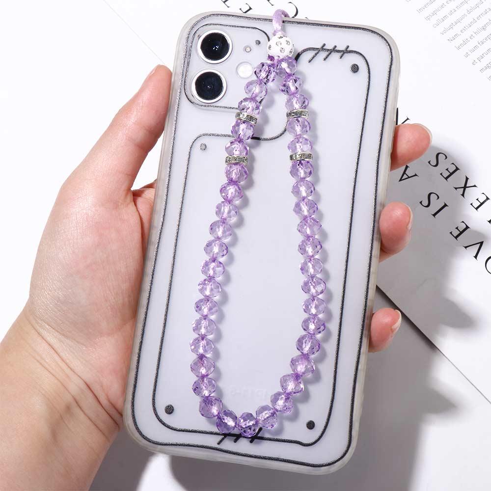 Lanyard Crystal Beads Mobile Phone Chain Mobile Phone Straps Phone Lanyards Crystal Phone Straps