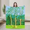 David Hockney Art Three Trees Beautiful Poster Blanket Winter Warm Soft Throw Blanket For Girls Chair Bed Bedspread Bed Cover