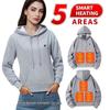Herren USB-Heiz-Kapuzenpullover - Intelligente Jacke mit Temperaturregelung