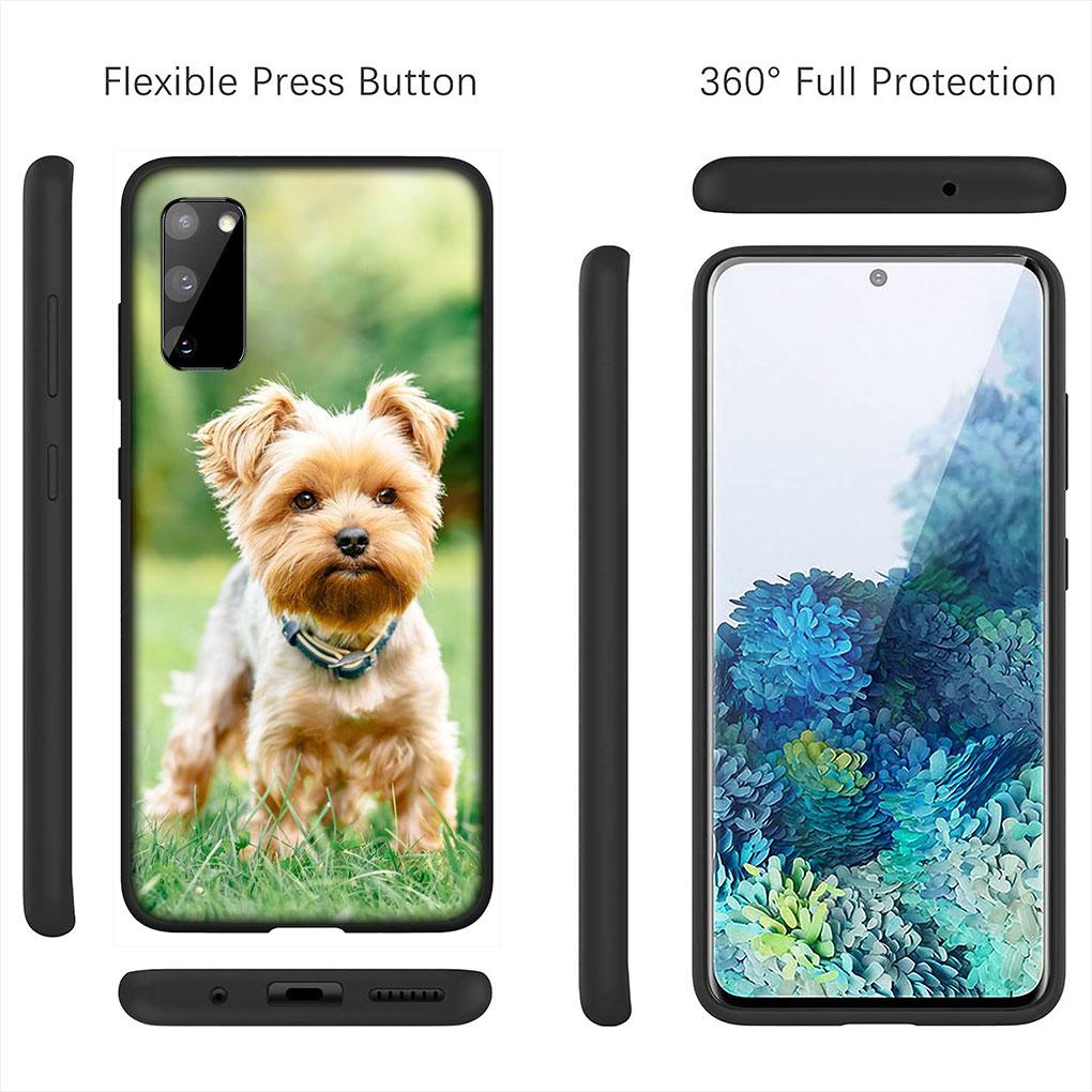 Yorkshire Terrier Yorkie Dog Pet Cover Case for Samsung Galaxy S21 S20 Fe S23 S22 Ultra S8 Plus A25 A12 A13 A21S A73 + Casing