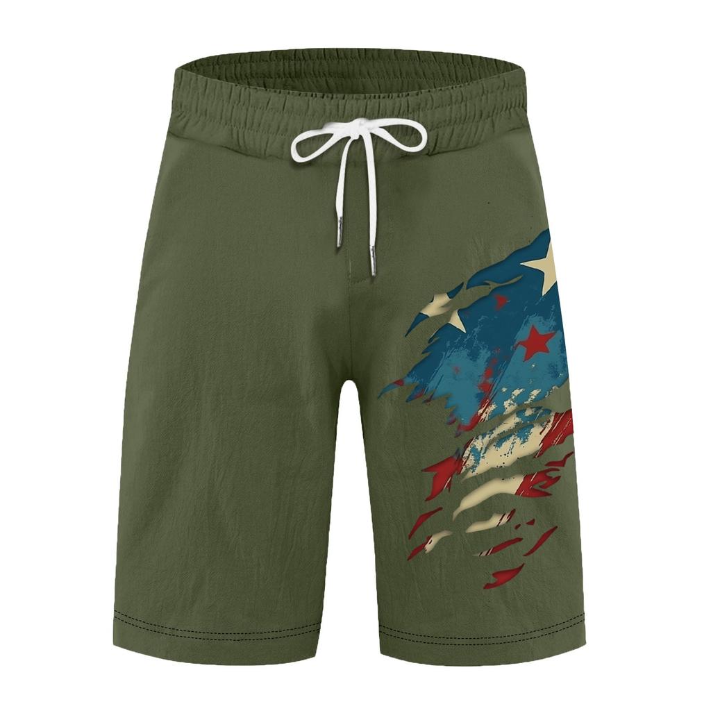 Men's Summer Large Casual Loose Sports Pants Beach Shorts