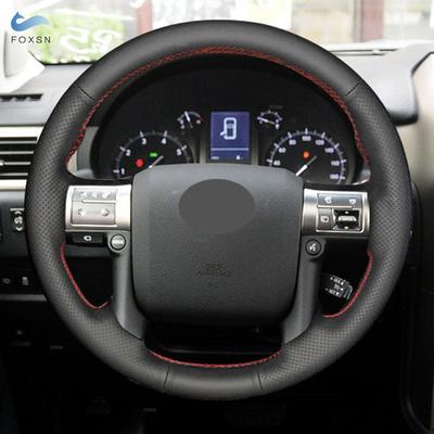 Hand-Stitched Black Perforated Leather Car Steering Wheel Cover Trim For Lexus GX450 GX460 GX400 2014 2015 2016 2017 2018