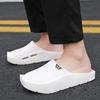 Men's Punk Style Sandals Chunky Platform Slides with Edgy Angular Design Non-Slip Outdoor Slippers for Streetwear Casual Comfort