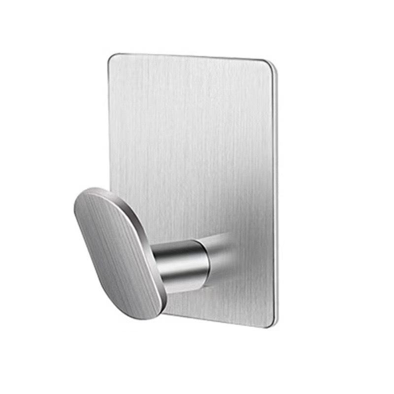 Waterproof Adhesive Wall Hook Stainless Steel Bathroom Hooks Towel Holder Closet Hook Kitchen Hardware Multi-Purpose Hanger Hook