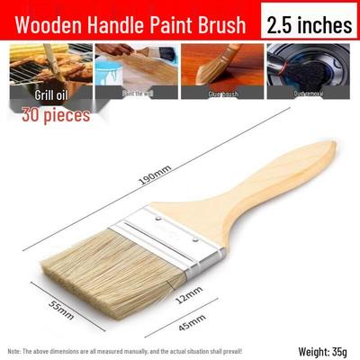 Thickened Pig Bristle Paint Brush Set
