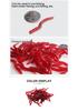 Lifelike Fishy Smell Red Soft Lures Simulation Earthworm Red Worms Artificial Fishing Lures for Outdoor Fishing