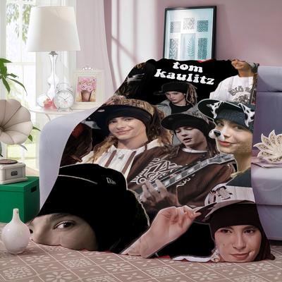 Singer Tom Kaulitz Blanket Soft and Skin Friendly For Couch Bed Napping Bedspread All Seasons Comforter