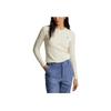Polo Ralph Lauren Logo Embroidered Crew Neck Sweater Women sweater Off-White 211910421-001