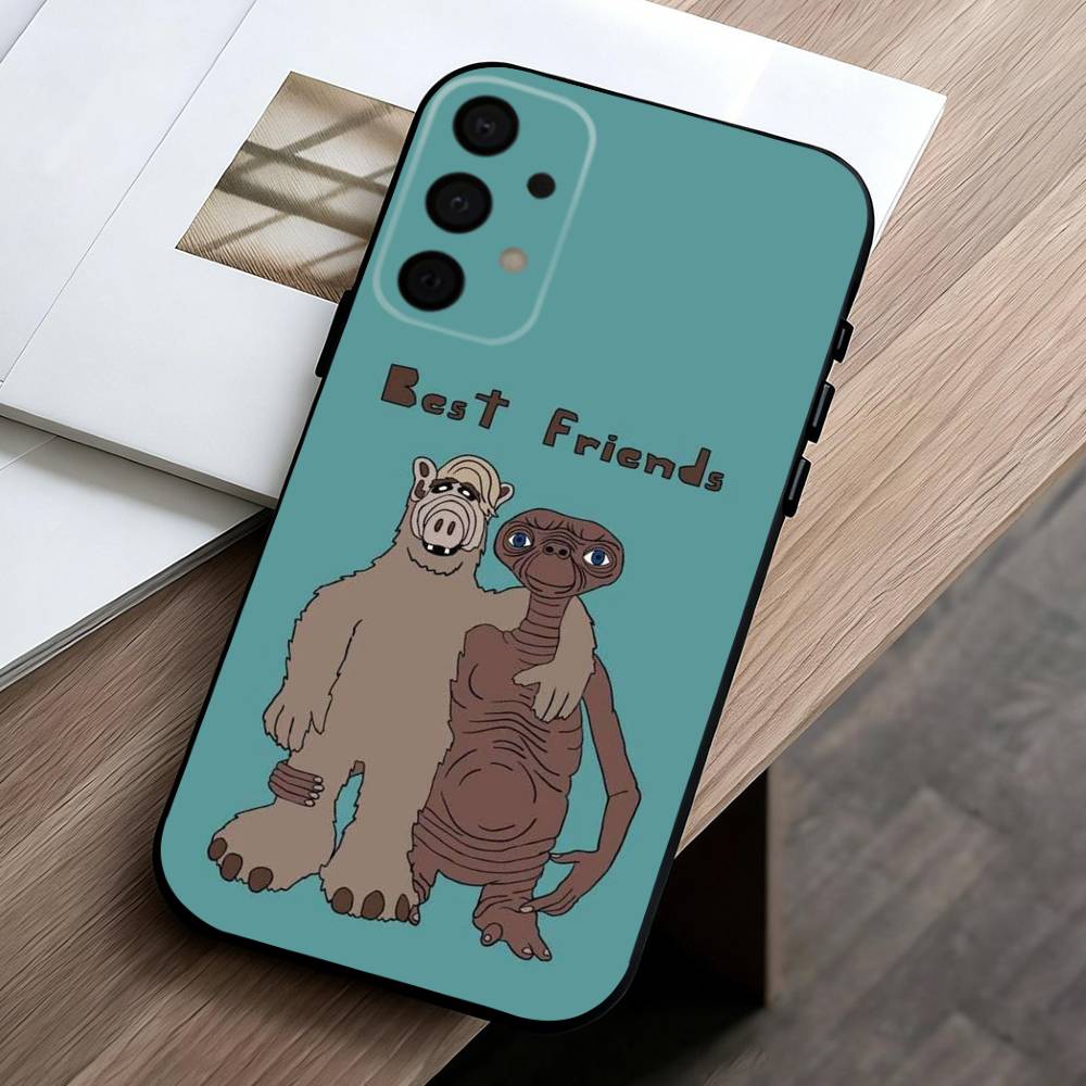 TV S-Series A-Alf Phone Case For Samsung Galaxy A73,A72,A71,A70,A53,A52,A51,Soft Silicone Black Cover