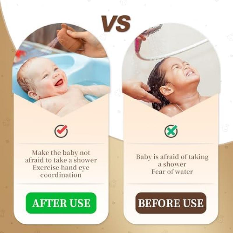 Baby Bath Toys Set - 4 Pack Soft Silicone Bathtub Toys Floating Water Toys, Sensory Squeeze Toys for Toddlers, Cute Animal Shapes Pool Toys