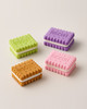4Pcs Cute Creative Novelty Stationery Colorful Biscuit Eraser Student Teaching Office Stationery
