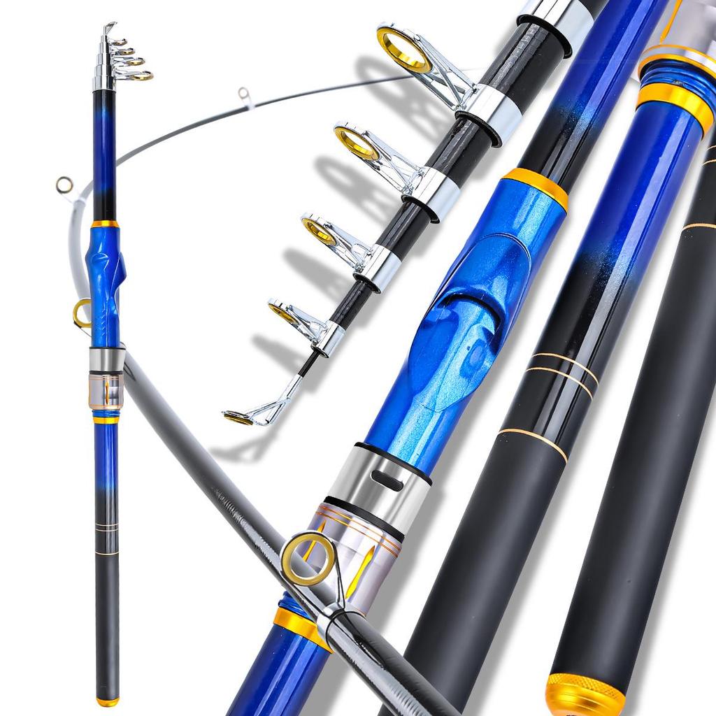 2.7m Multi-Color Fiberglass Telescopic Portable Fishing Rod