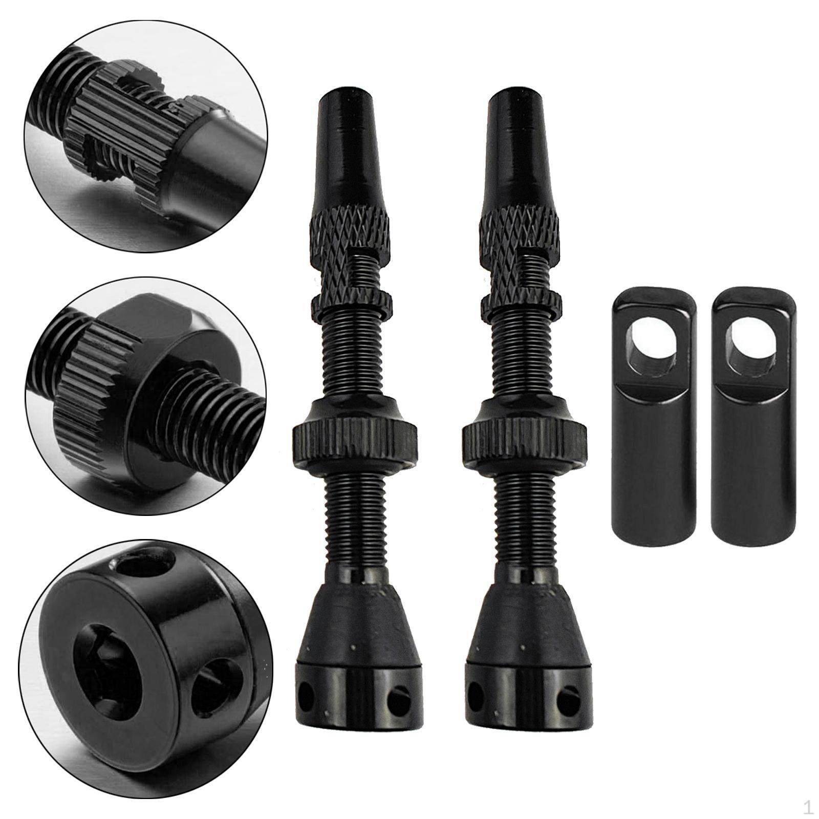 

2 шт. шток клапана Presta велосипед бескамерный легкий велосипедные аксессуары алюминий 40mm