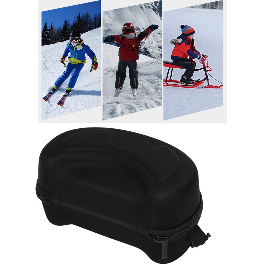 Ski- und Snowboardbrillen-Etui mit Karabiner, Ski-/Snowboardbrillen-Etui, Snowboardbrillen-Hartschalen-Schutzhülle