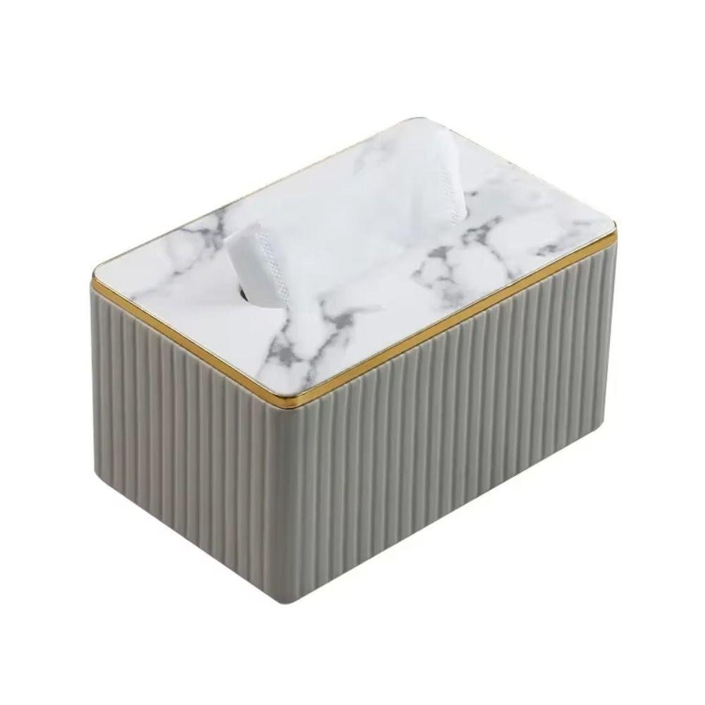 Vertical Pattern Napkin Holder European Style Paper Storage Container  Living Room Decoration