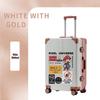 Traveler Super Mario Print Aluminum Frame Spinner Luggage
