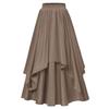 Women's Irregular Mid-Length Skirt with Elastic Waist