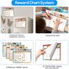Boho 32 Chore Charts Behavior Reward Chart System,Sticker Chore Chart Pad for Kids with 2328 Stickers, 12.2" x 9.8" Magnetic Reward Chart to Develop