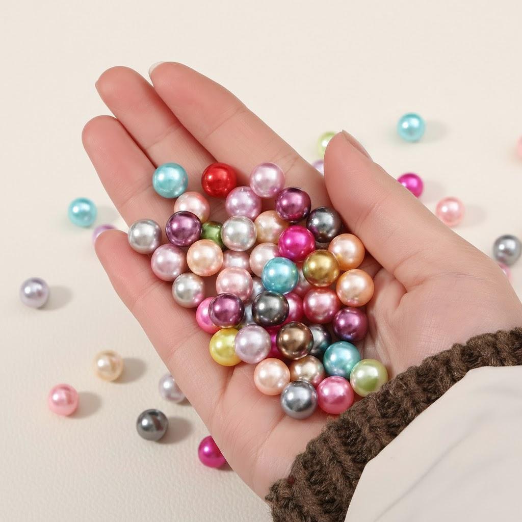 

Acrylic Round Beads Mixed Colors 3mm 4mm 6mm 8mm 10mm No Hole for DIY Jewelry Making Craft Supplies