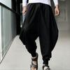 Vyriškos plačios kelnės su elastiniu juosmeniu ir raišteliu, sutvirtintos kišenės, haremo kelnės, hiphopo stilius, laisvo kirpimo, gatvės šokio kelnės