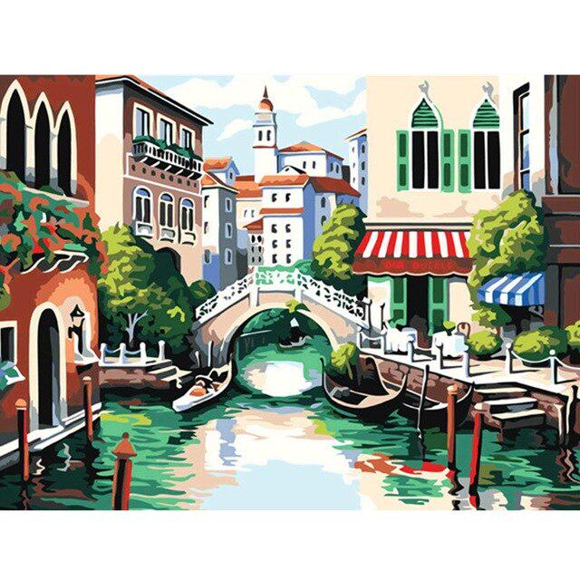 5D DIY Diamond Painting Landscape Cross Stitch Kit Sale Full Diamond Embroidery Sunset