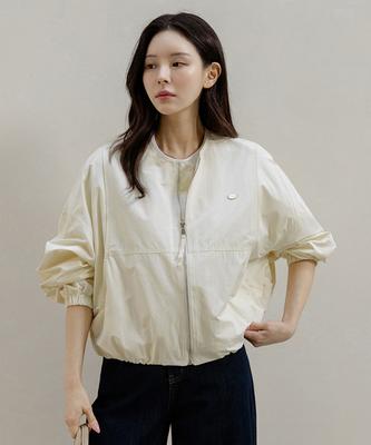 Frenchchic Meijin Collarless Bomber Jumper_F6S249Jp