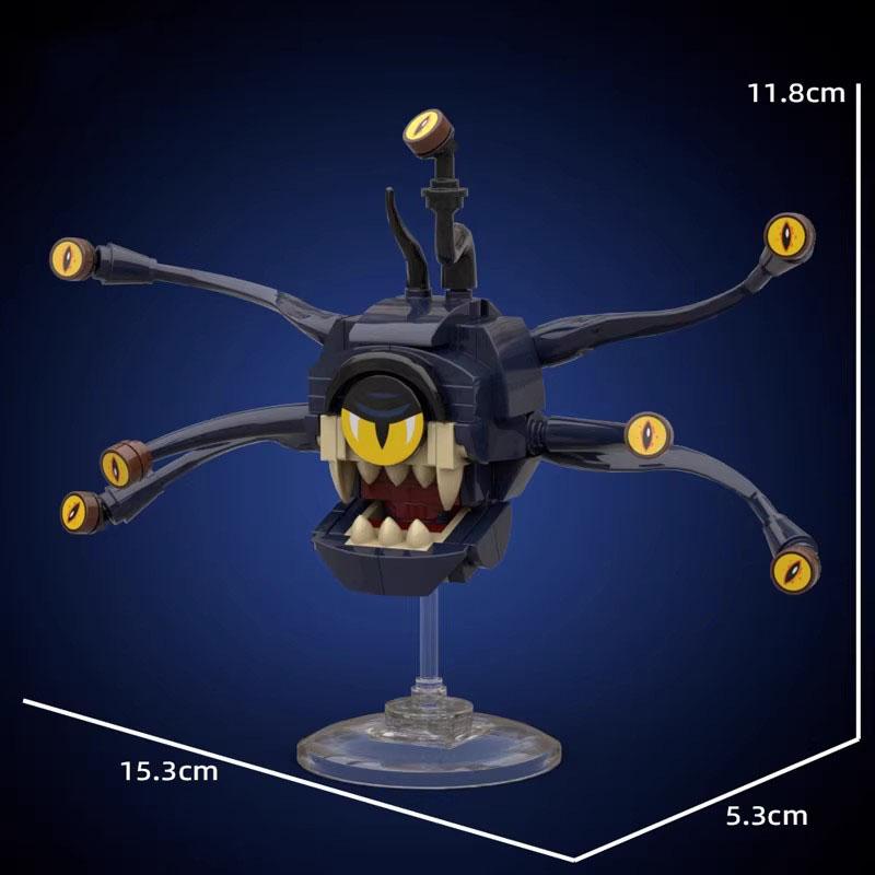 Non-Toxic Moc Insight Eye Dragon And Underground City Bode Gate Magic Eye Monster Building Blocks Children S Assembly Toy