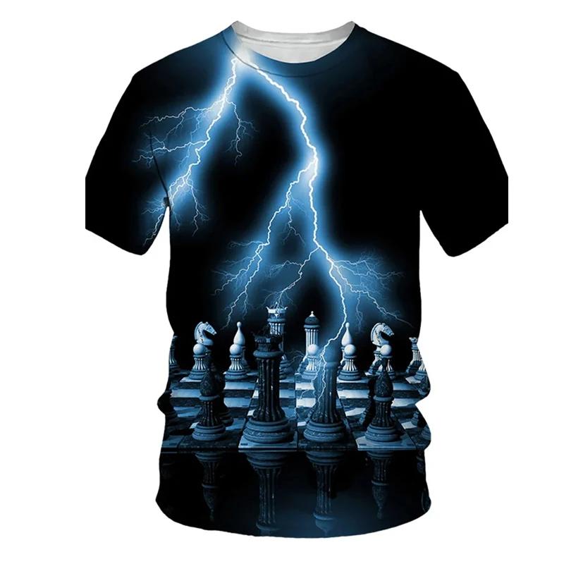 

Summer Chess 3D Print T-Shirts Men Woman Fashion Streetwear O-Neck Casual Short Sleeve T Shirt Harajuku Kids Tees Tops Clothing 6XL