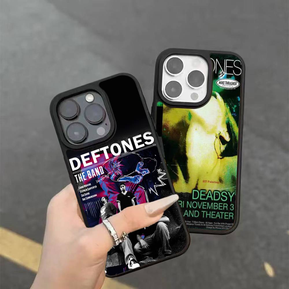 Alternative Metal Band Deftones Phone Case For Iphone 11 12 13 14 15 Pro Max 17 16 Plus Hard PC+TPU Back Cover