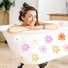 72 PCS Original Non Slip Bathtub Stickers,Flowers Skidproof Shower Sticker with Premium Scraper,Bathtub Non Slip Stickers for Bathroom