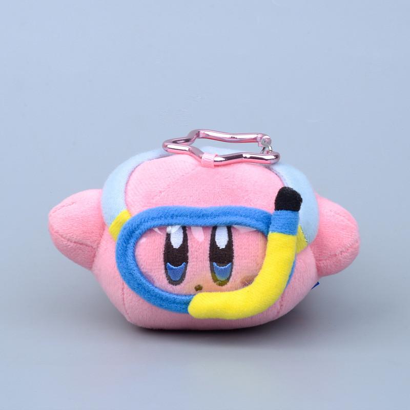 Star Diving Kirby Goggles Swimming Plush Toy Key Chain Pendant For Decor Gift