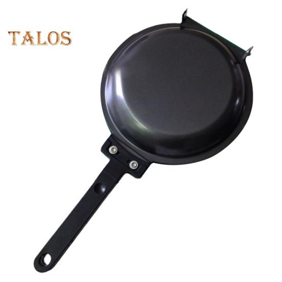 Double-Sided Pancake Pan with Lid Nonstick Reversible Cake Pan for Perfect Pancakes Stainless Steel Flip Master Pan for Fluffy Omelettes Breakfast