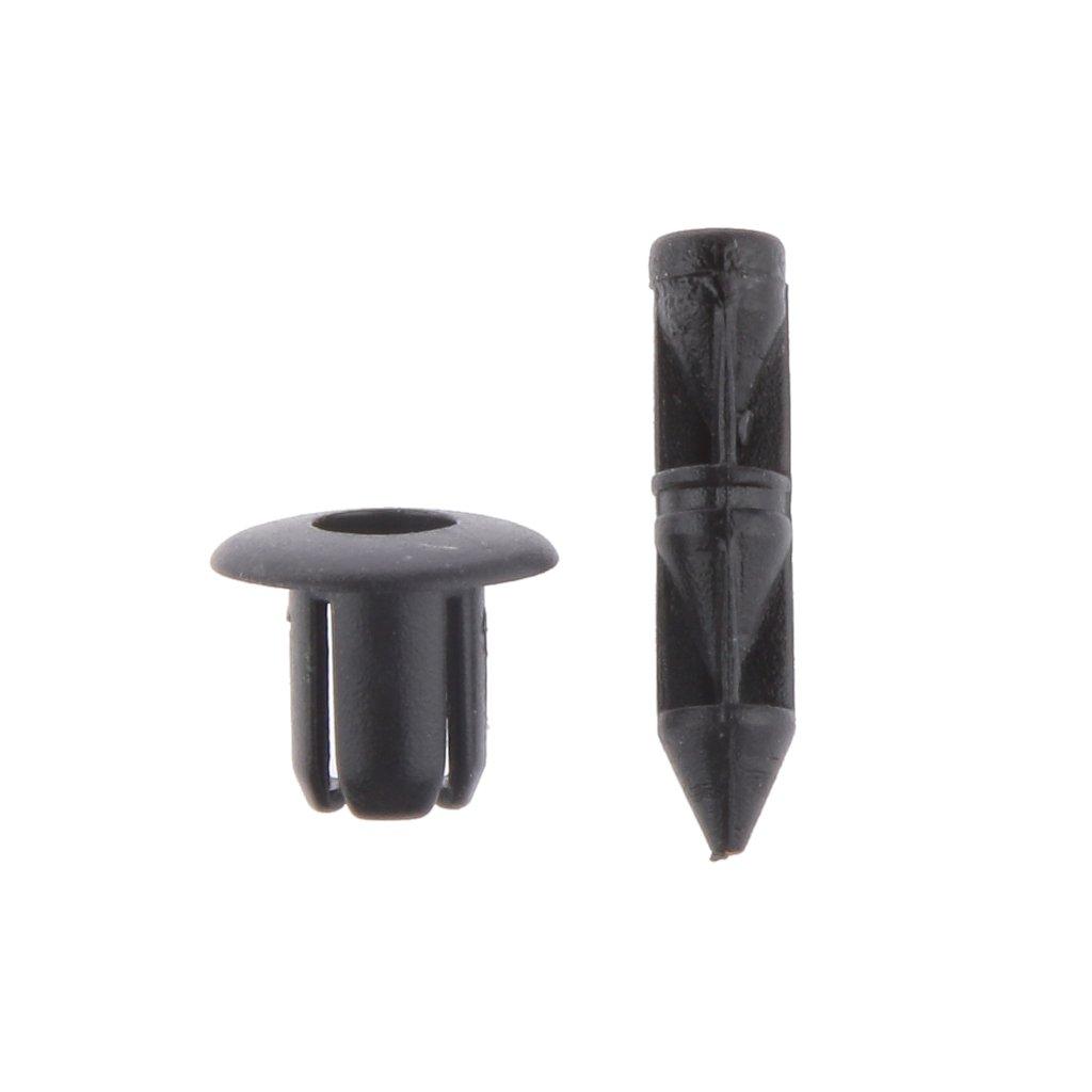 [No brand product] 50pcs 6mm hole plastic push type rivet