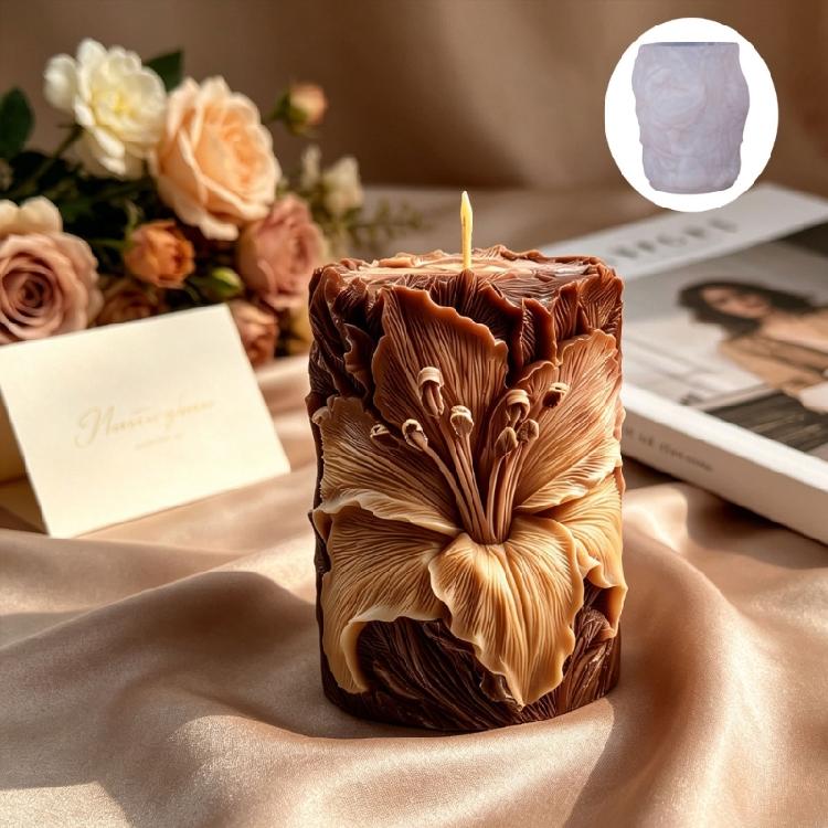 Artistic Silicone Flower Candle Mould For Handmade Gift And Stylish Home Accessories