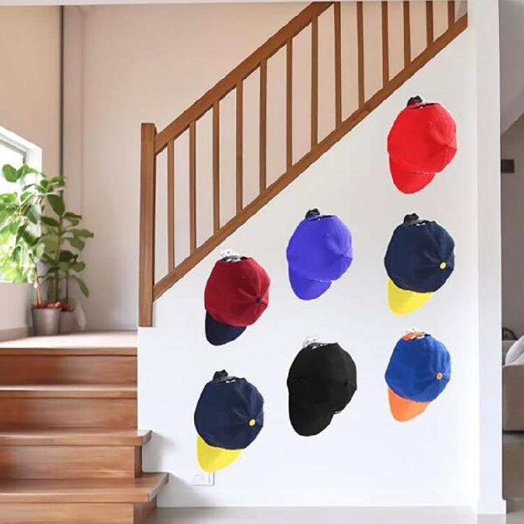 10Pcs/pack Adhesive Hat Hooks for Wall Closets Bedroom, No Punching Hat Rack Display Holder Bracket for Baseball Caps