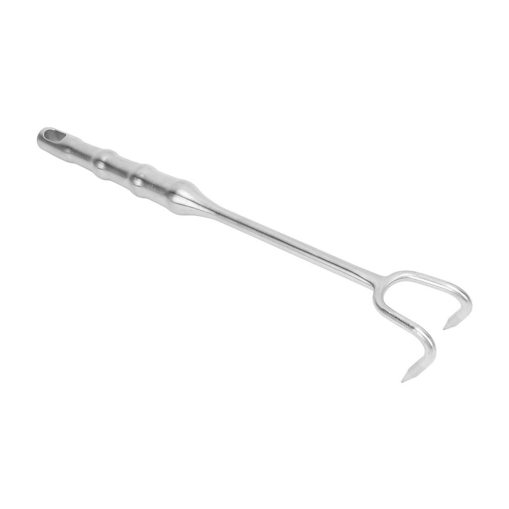 Meat Turner Hook Stainless Steel   Handle BBQ Meat Hooks Cooking Barbecue Flipper Hooks for Grilling