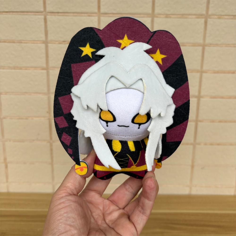 Fresh 15Cm Lovely Circus Yellow Eyes Cry Type Pierrot Cuddly Playthings Pendant Freaks Cartoon Gaming Character Plushy Plushie Hanging Ornament
