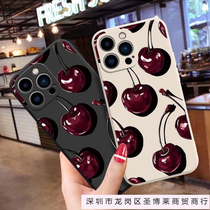 Cherry for Apple 16Pro all-inclusive 15Promax mobile phone case iPhone14/12/11/13 anti-drop xs