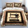 Vintage Sewing Machine Set Multiple Sizes Kid'S And Adults' Bedroom Exquisite 3Pc Bedding Set, Gift