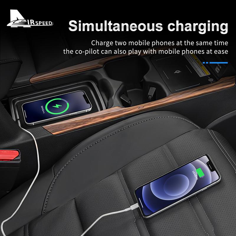 15W Mobile Phone Fast Charging Car Wireless Holder For Honda CRV 2017 2018      Charger Board Trim Accessories