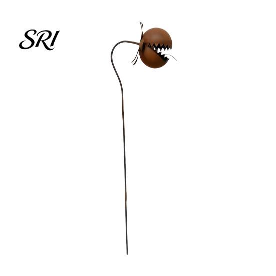 Durable Outdoor Garden Art Metal Carnivorous Plant Stake, Large Venus Flytrap Sculpture, Flower Bed Decor Decorative Yard for Beds, Patios,
