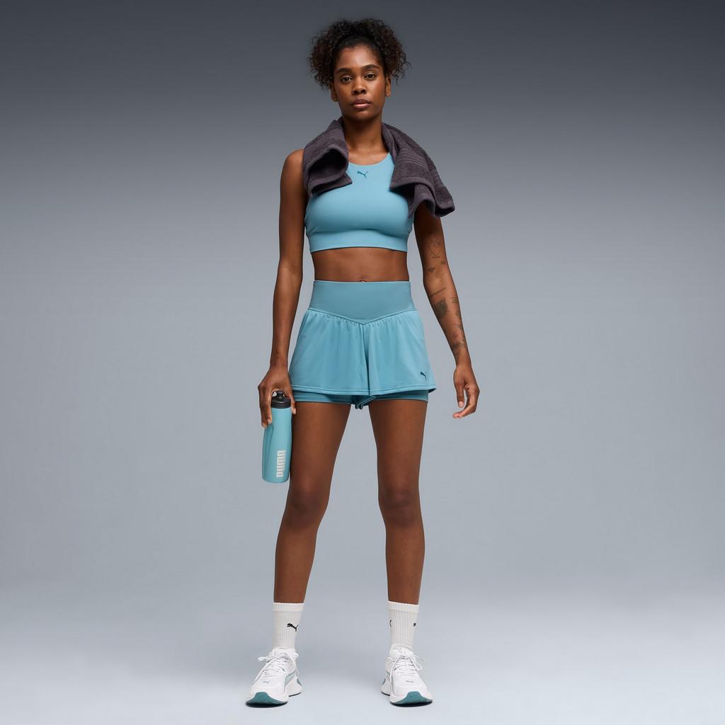 Puma SHAPELUXE HIGH NECK women's sports bra blue 52813846 r M