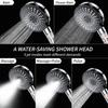 Handheld Shower Head Complete Kit with Mineral Bead Water Purifier Multi Spray Modes No Tools Needed for Softening Hard Water