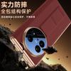 Vivo X Fold5 Leather Wristband Case With Magnetic Hinge Integrated Screen Window Shockproof Anti-Scratch Protection