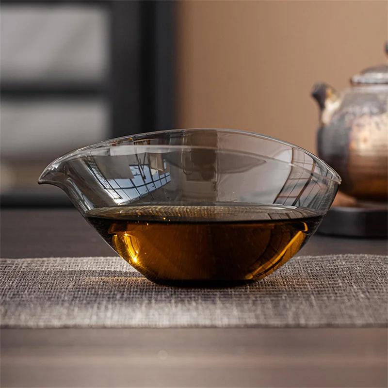 150ml Heat-resistant Glass Fair Cup Tea Pitcher Tea Divider Chahai Kung Fu Tea Ceremony Tea Cup Tea Set